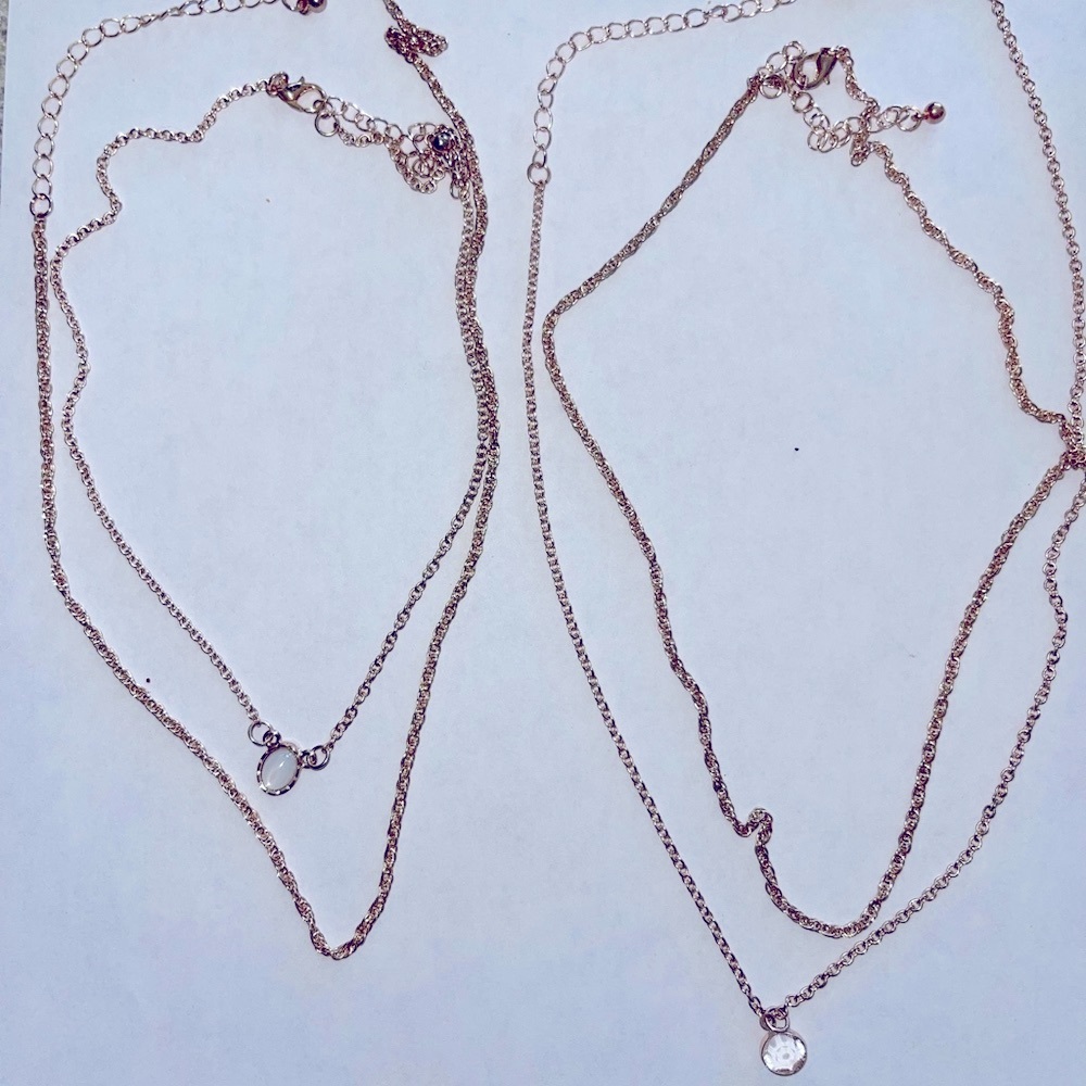 Rose Gold Stackable Necklaces (4 Chains) - image 1